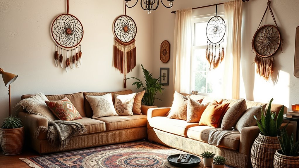 create personalized boho dreamcatchers