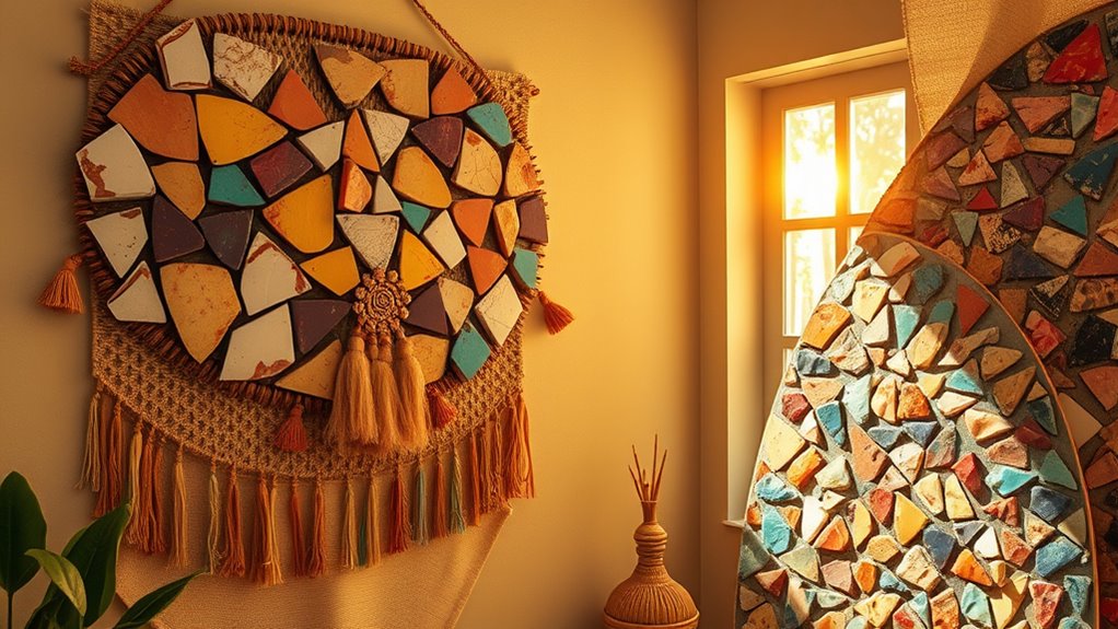 create unique textile ceramic art
