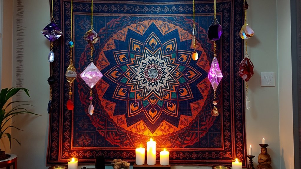 crystal wall hangings for chakra balance