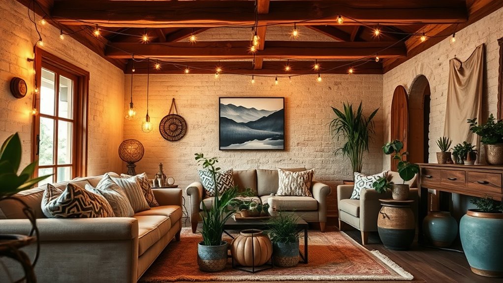 decorate with string lights