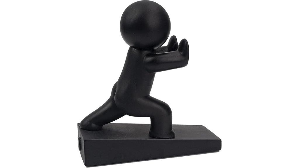 decorative black door stopper