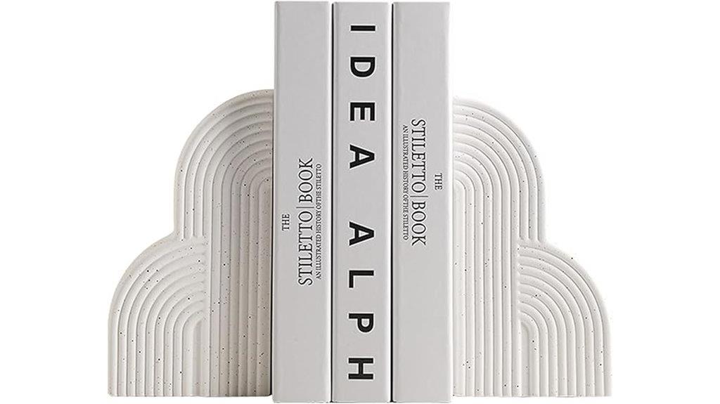 decorative ceramic shelf bookends