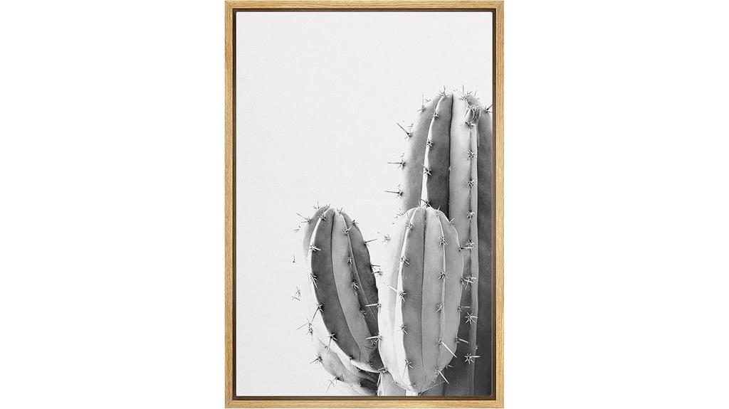 desert cactus floral canvas
