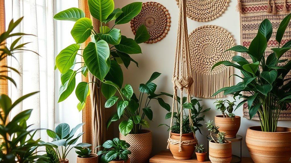 diverse lush easy care greenery