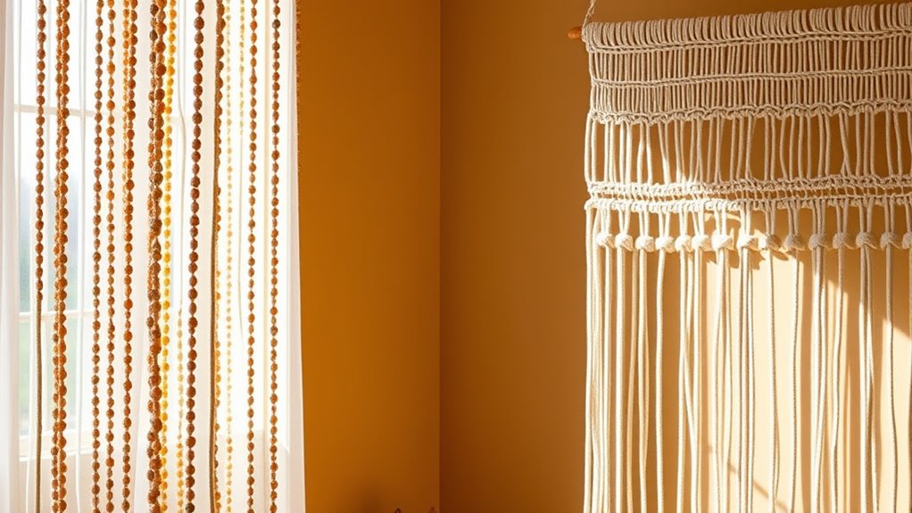 diy boho beaded curtain