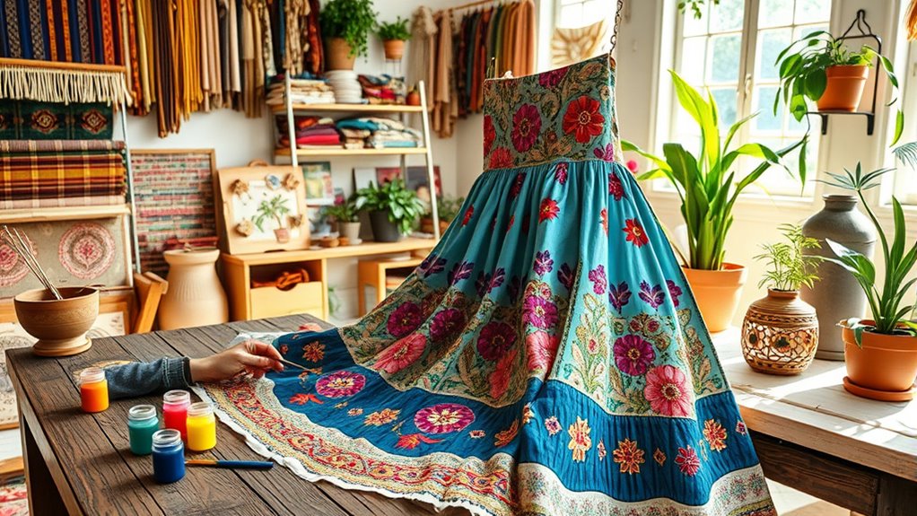 diy vibrant patterned clothing