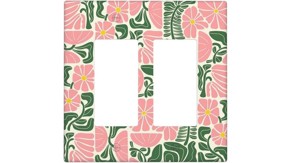 dual floral wall plate