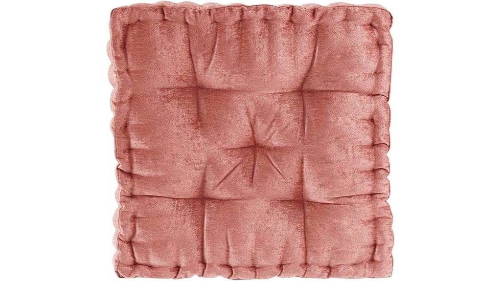 dusty peach floor pillow