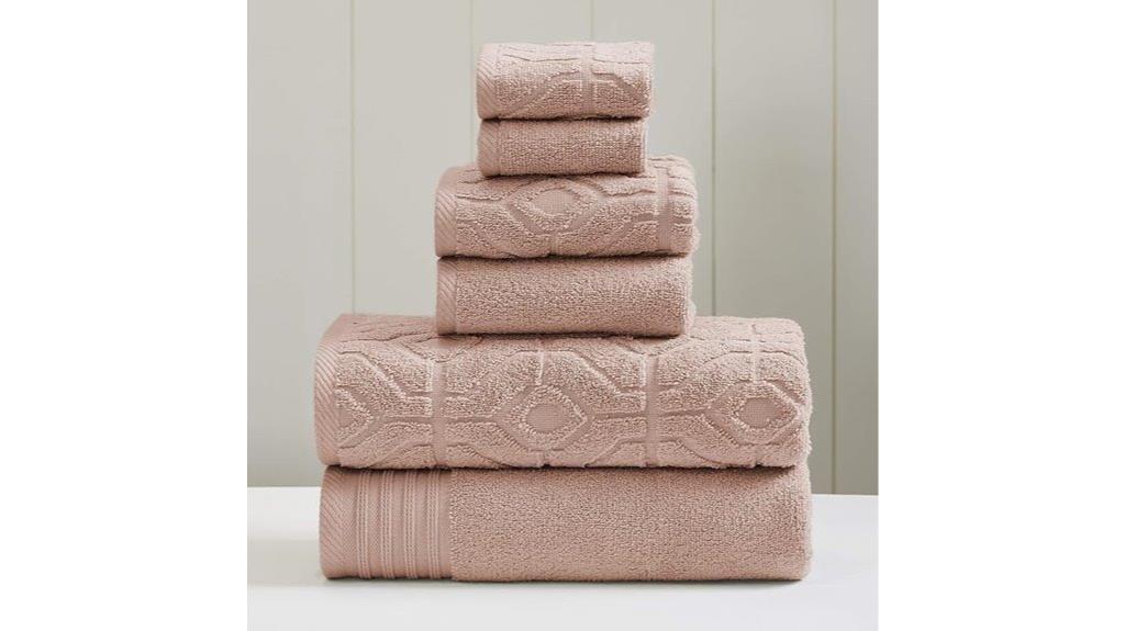 dusty rose towel set
