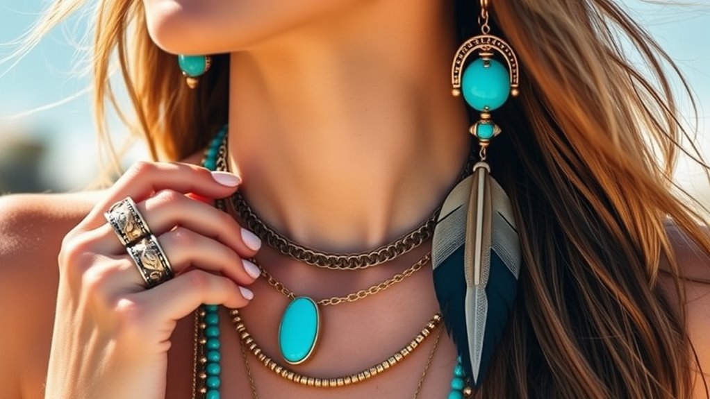 earrings enhance layered style