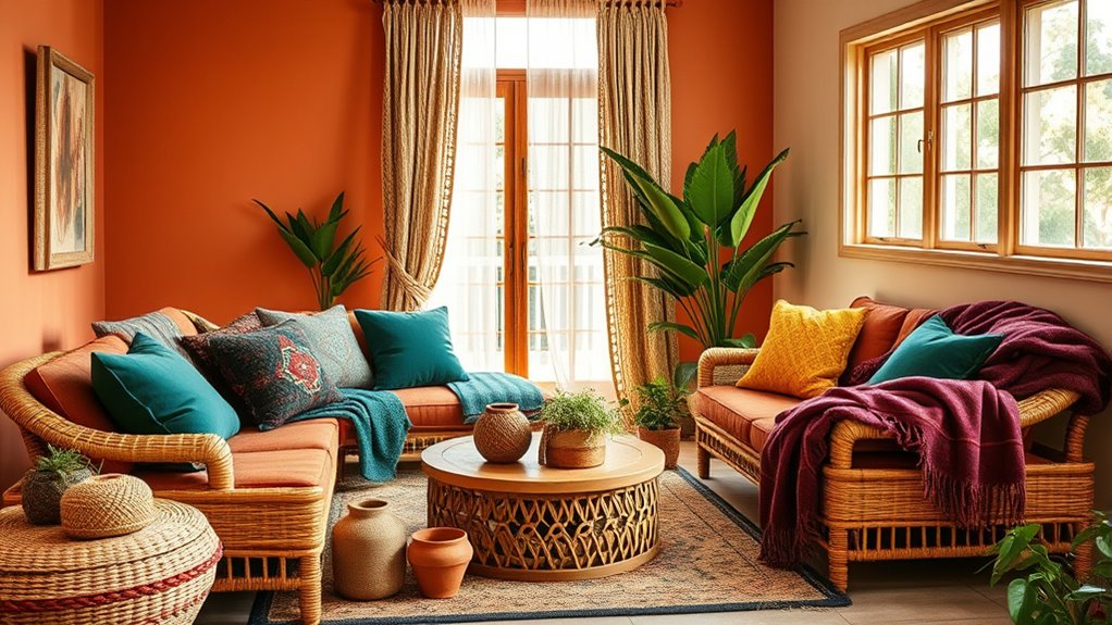 earth tones create inviting ambiance