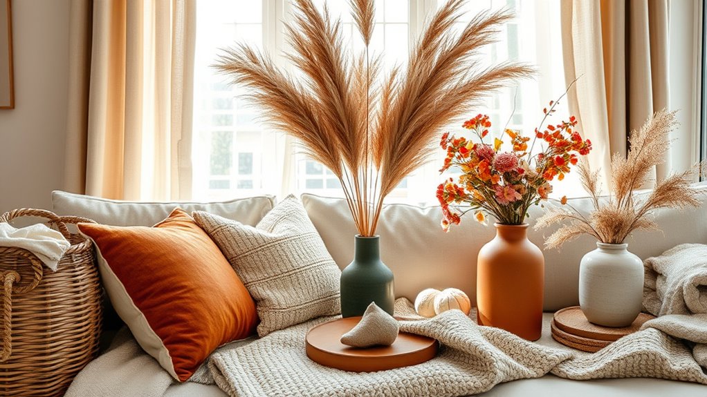 earthy tones textured decor