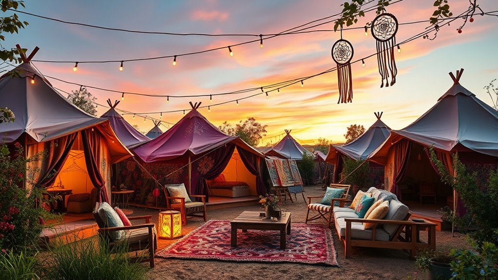 eclectic artistic glamping destinations