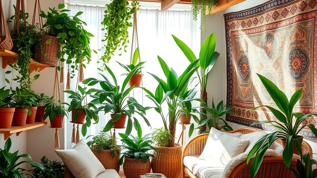 eclectic boho jungle decor