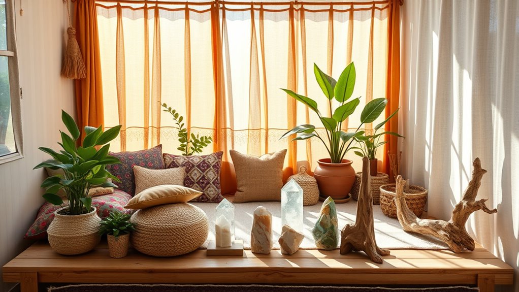 eclectic natural bohemian decor