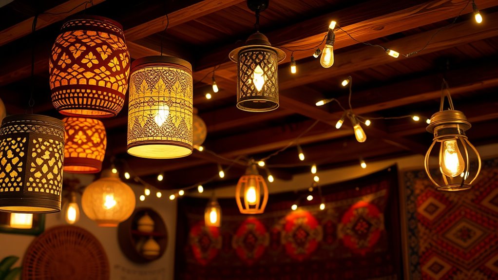 eclectic natural handcrafted lighting