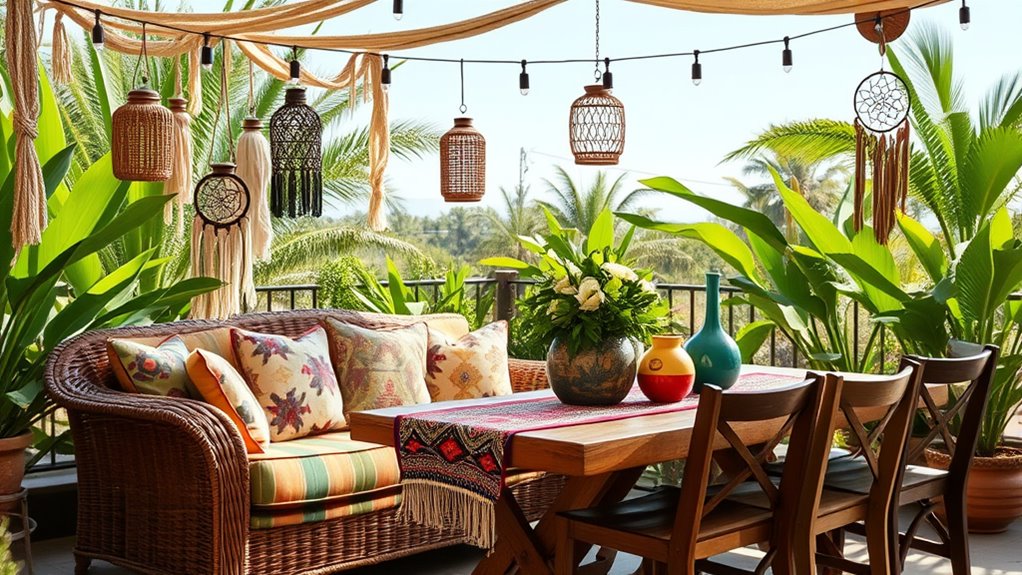 eclectic patio decorating ideas