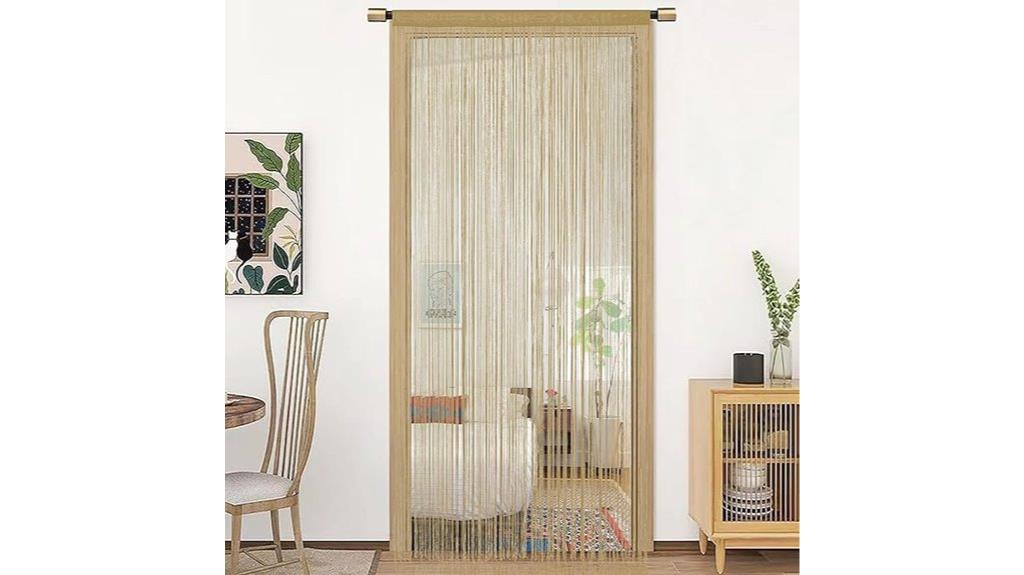 ecru doorway string curtains