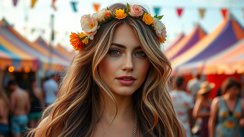 effortless textured festival hair