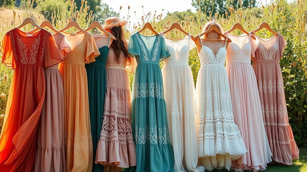 elegant boho formal attire