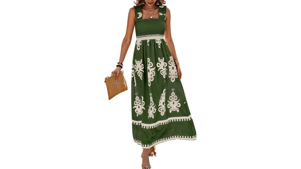elegant boho maxi dress