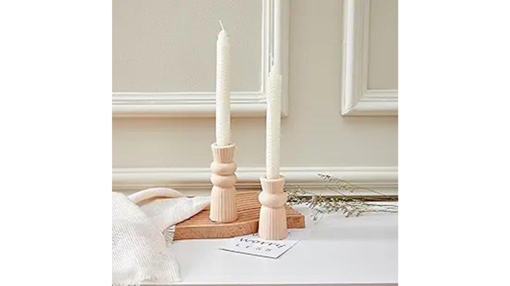 elegant ceramic candle holders