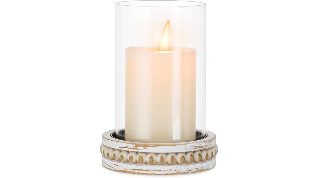 elegant clear candle holder