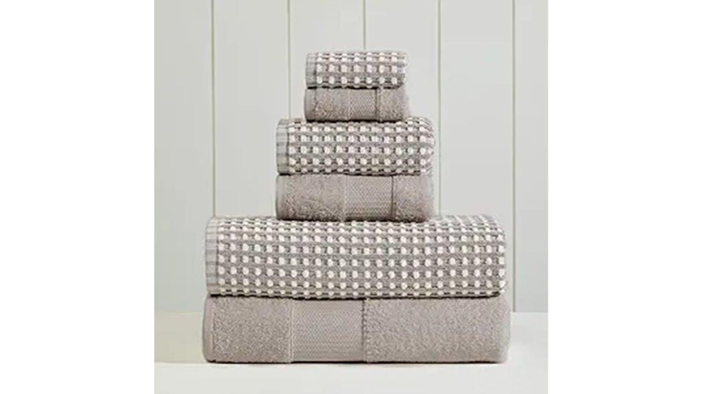 elegant cotton jacquard towels