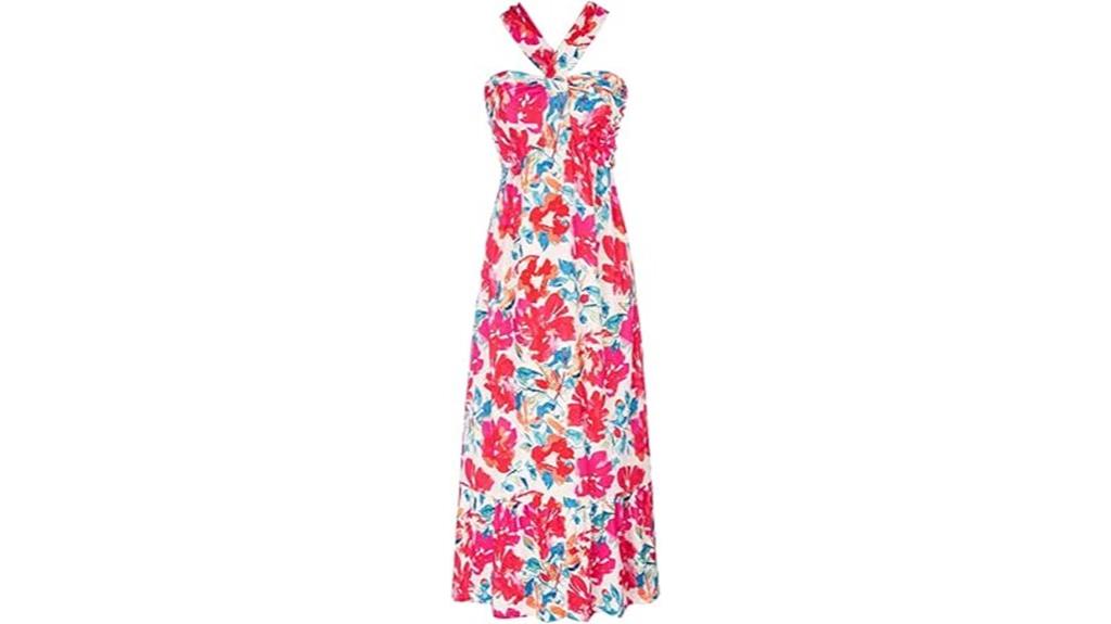 elegant criss cross halter