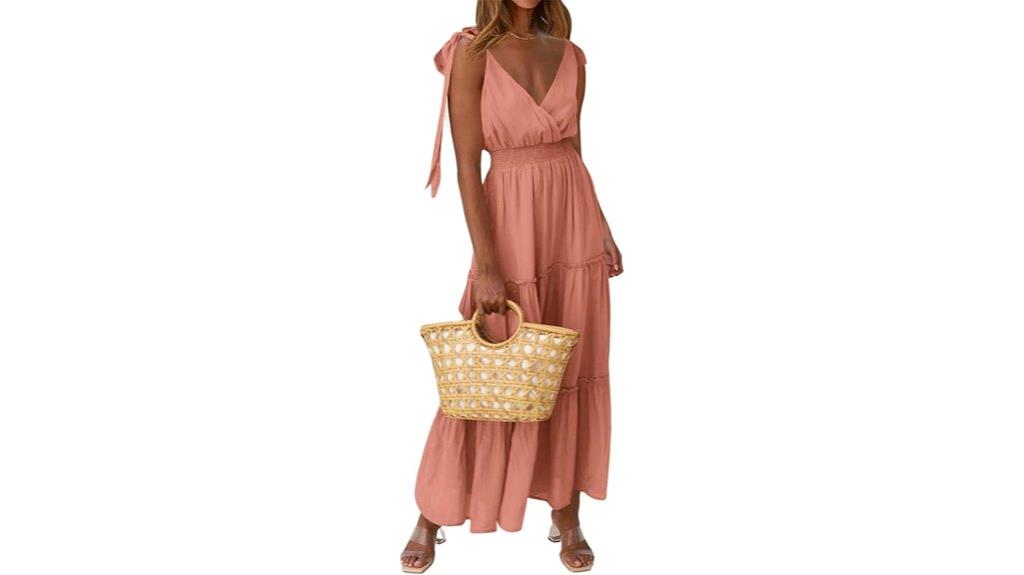 elegant cross neck dress