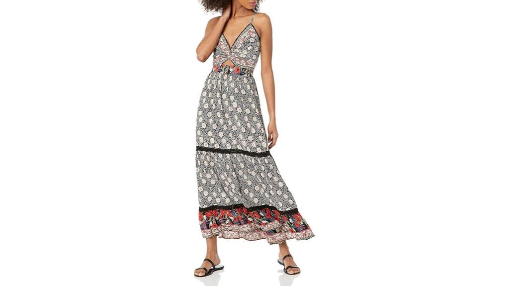 elegant deep v maxi