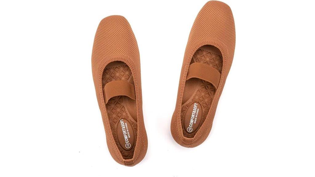 elegant elastic strap flats