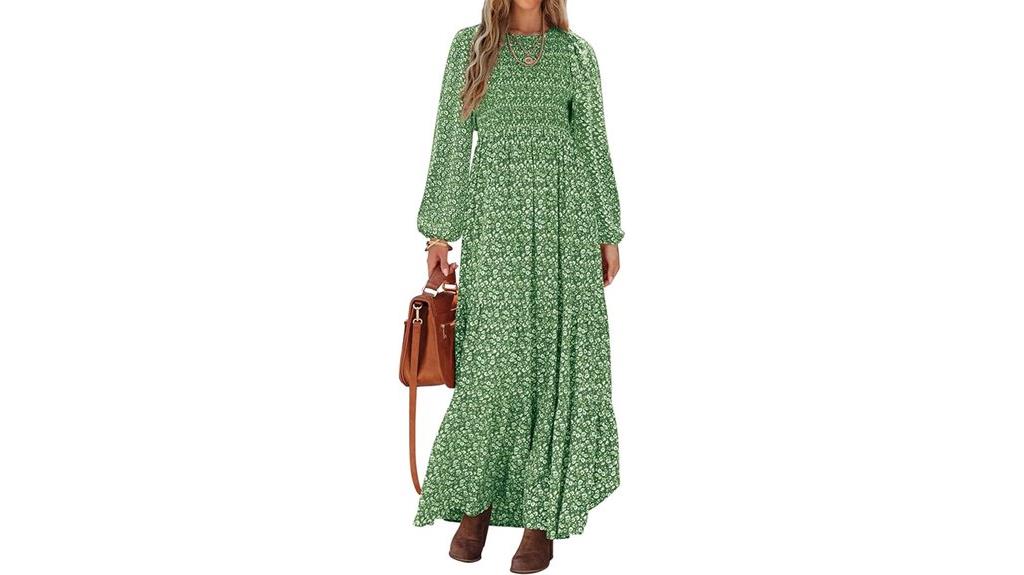 elegant floral spring maxi
