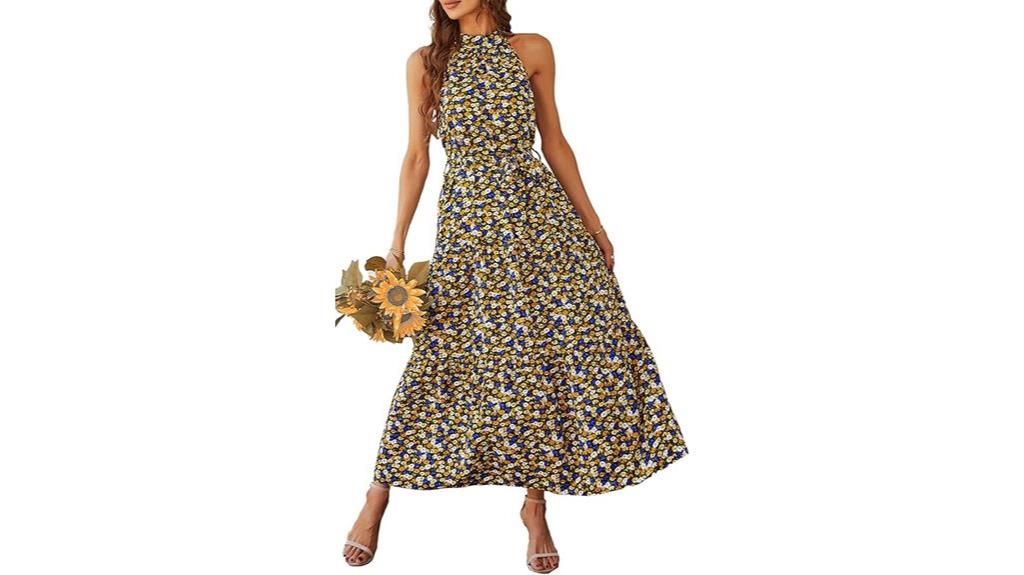 elegant floral summer dress