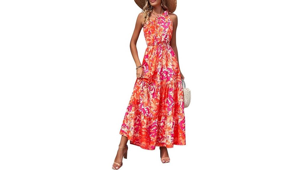 elegant floral summer maxi