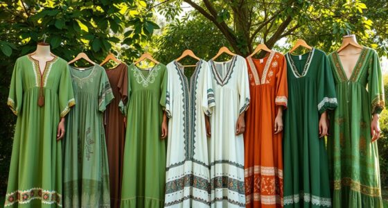 elegant green boho sleeves