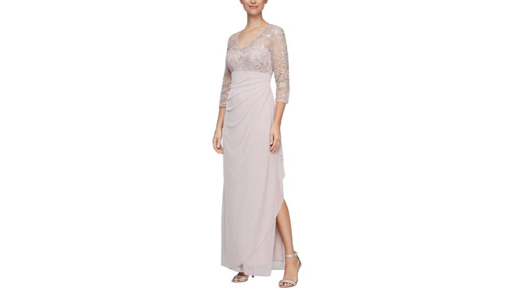 elegant lace empire dress