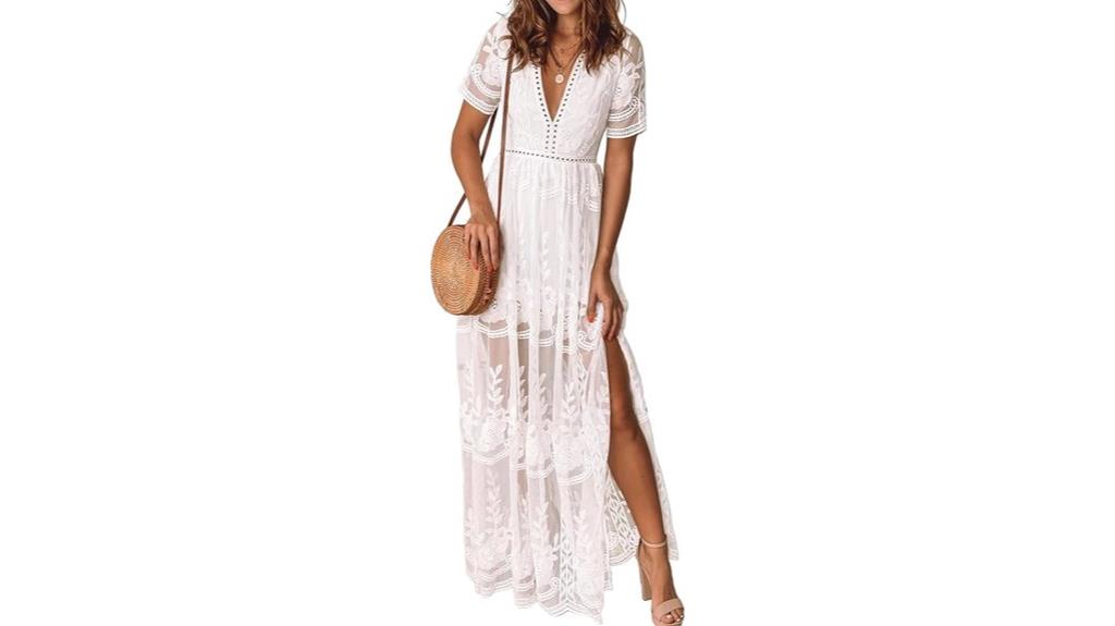elegant lace maxi dress