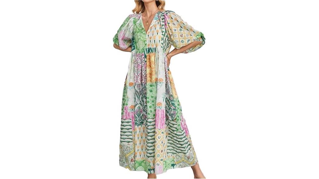 elegant lantern sleeve dress