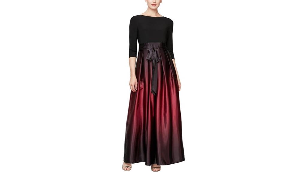 elegant satin mother dress