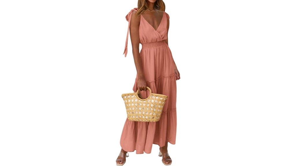 elegant sleeveless maxi dress