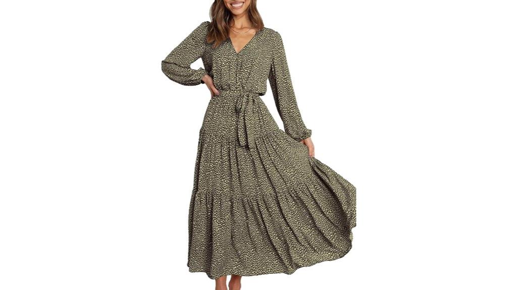 elegant spring wrap dress