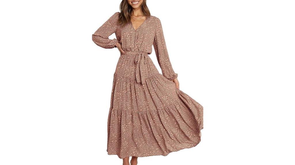 elegant spring wrap dress