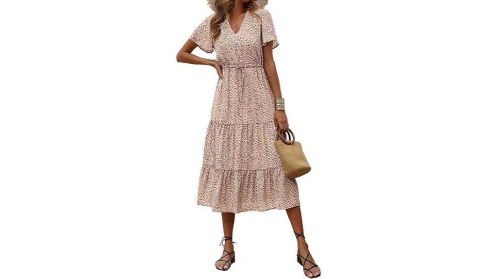 elegant summer floral dress