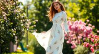 elegant summer floral maxi dresses