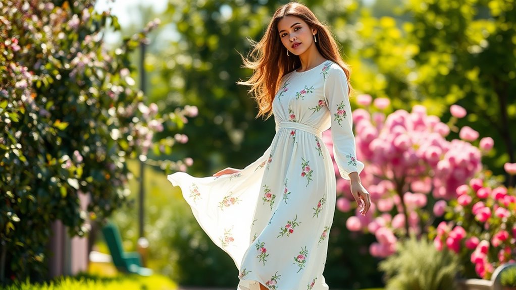 elegant summer floral maxi dresses