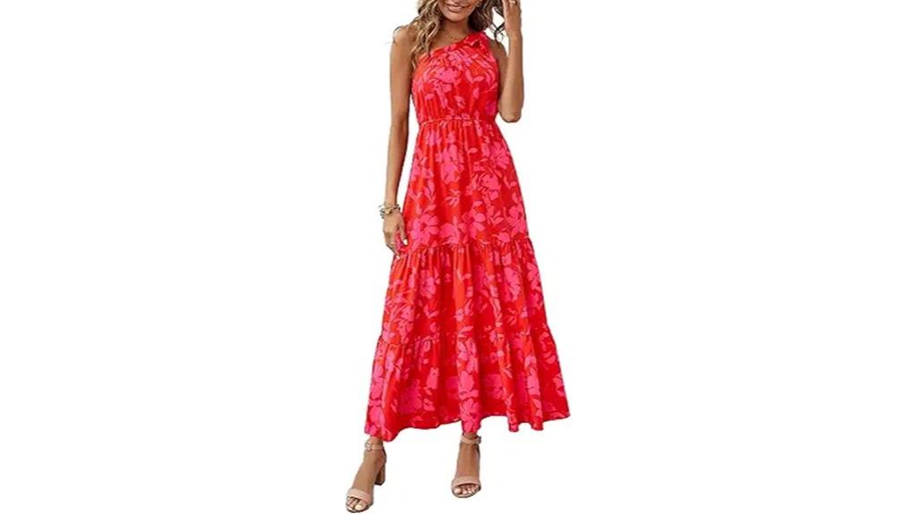 elegant summer floral maxi