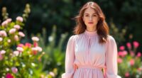 elegant summer high neck dresses