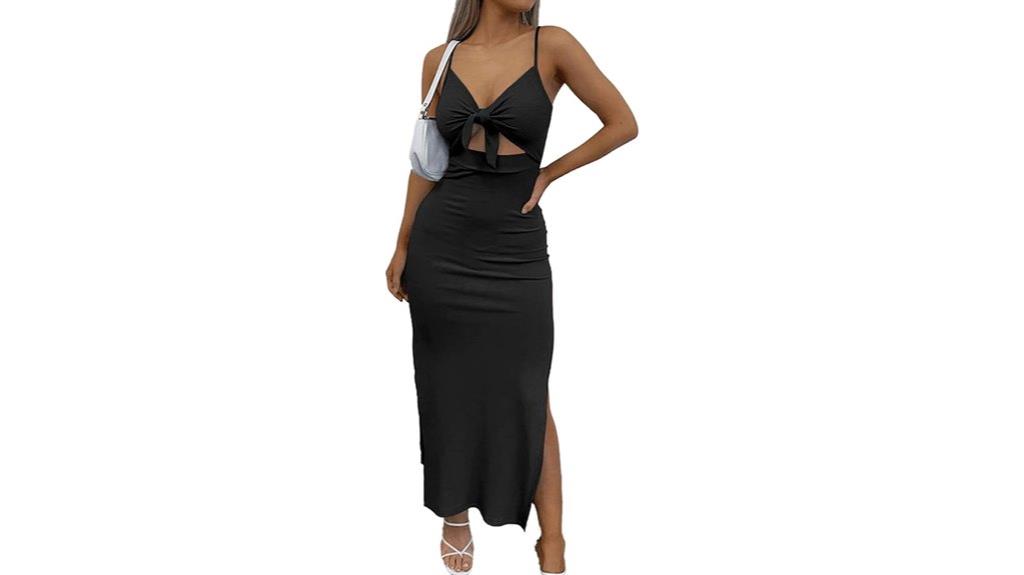 elegant tie knot dress