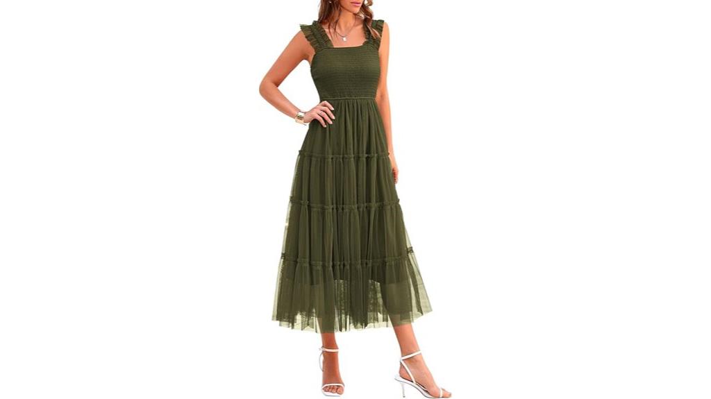 elegant tulle summer dress